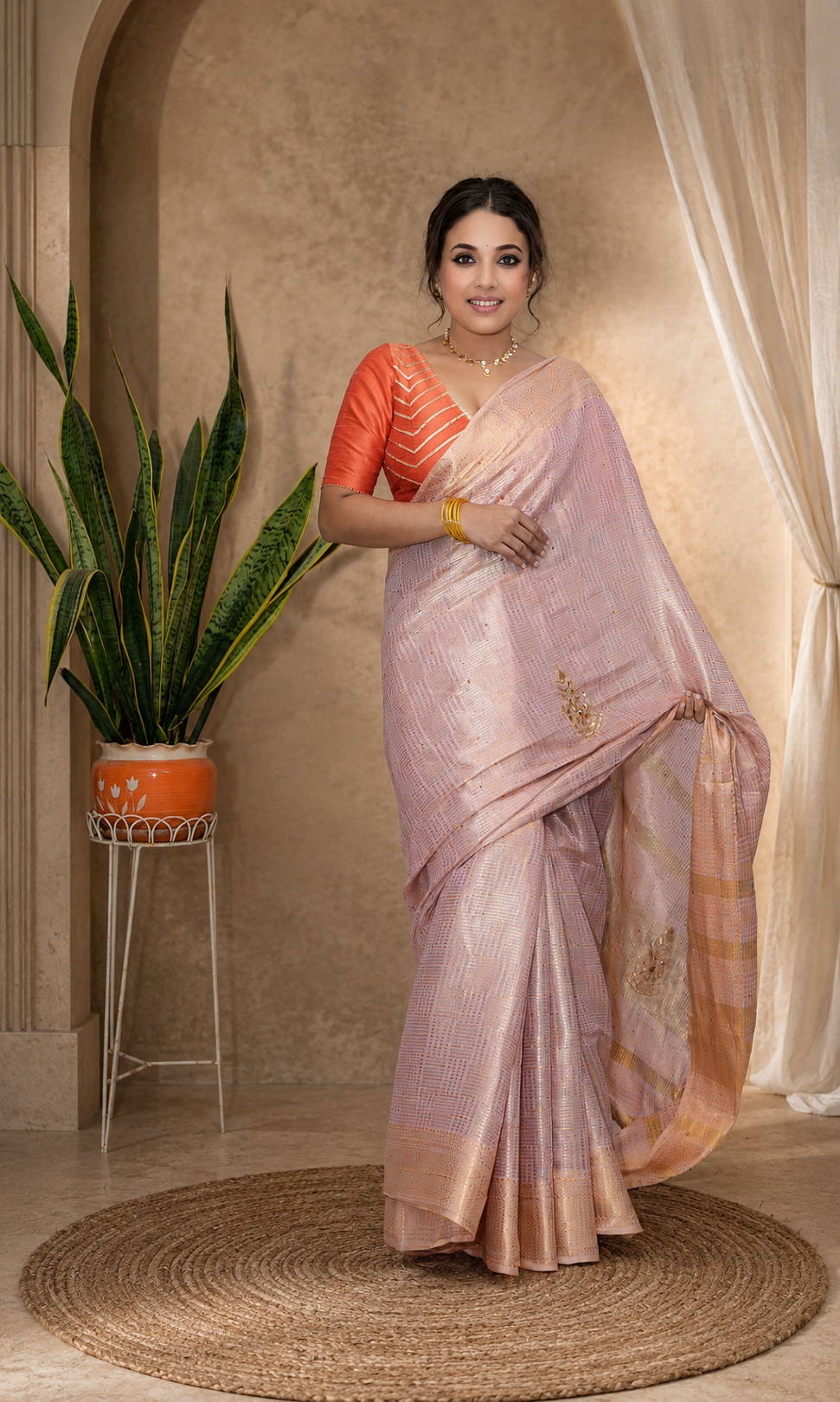 Modal tissu saree running with BLOUSE PIECE