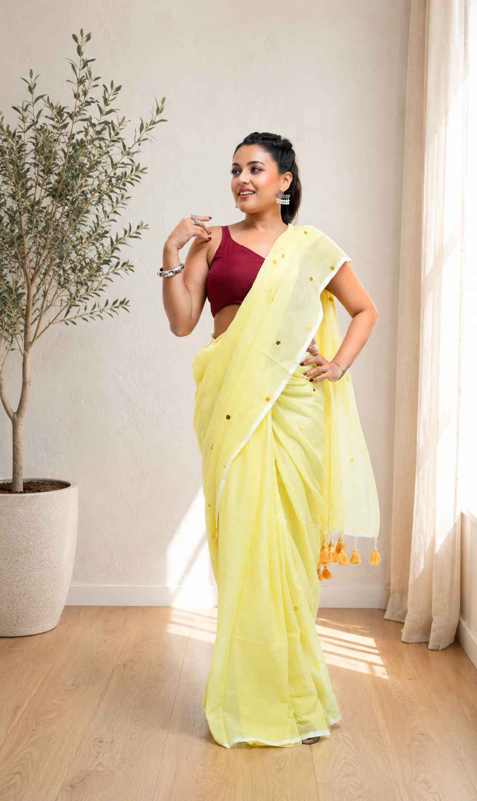 Sunlit Dew Malcotton Saree