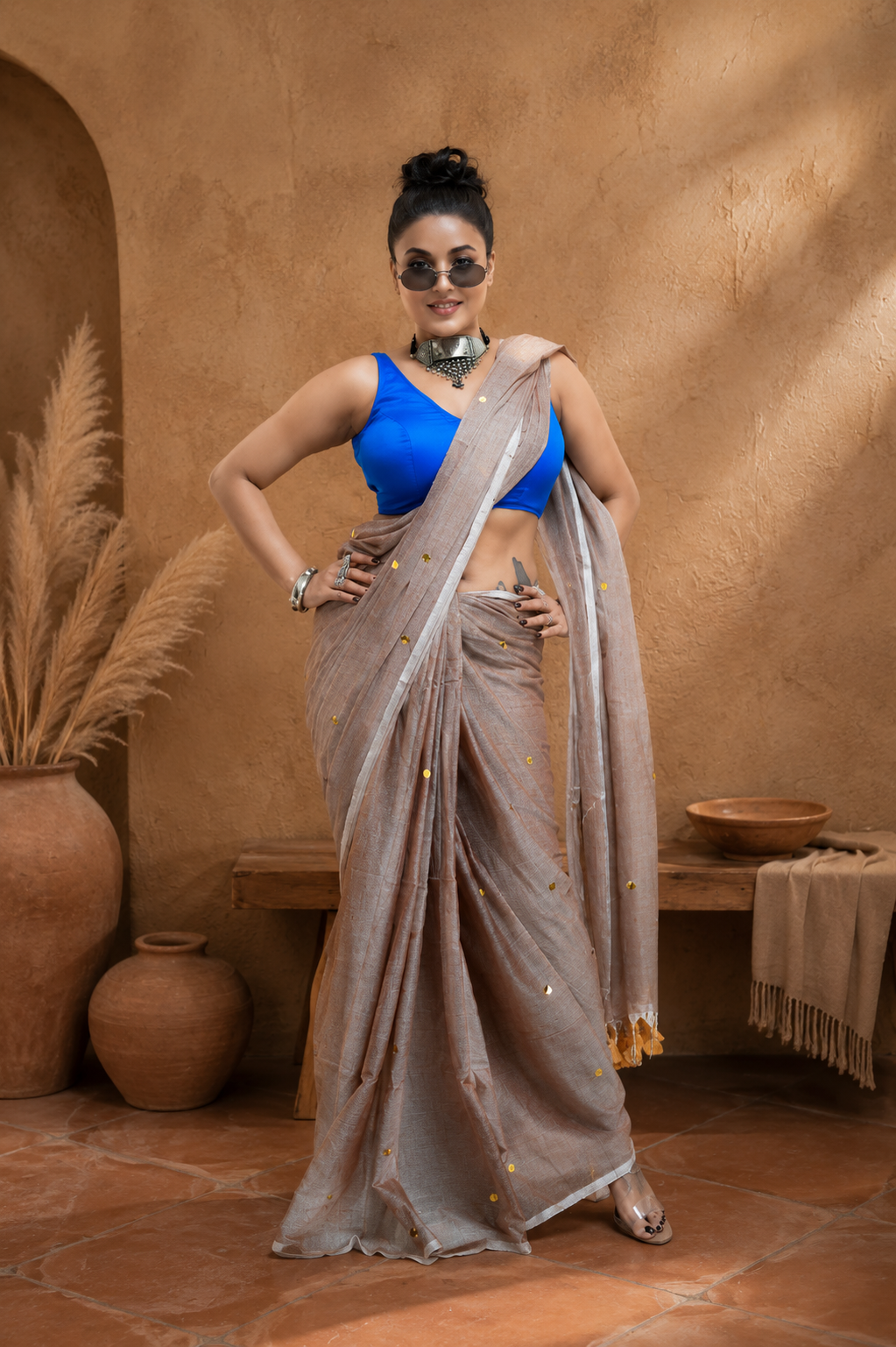 Moondust Sitara Malcotton Saree