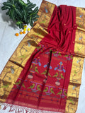 Authentic Handloom Paithani Saree with Handloom Mark