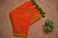 Malcotton zardusi saree without blouse piece