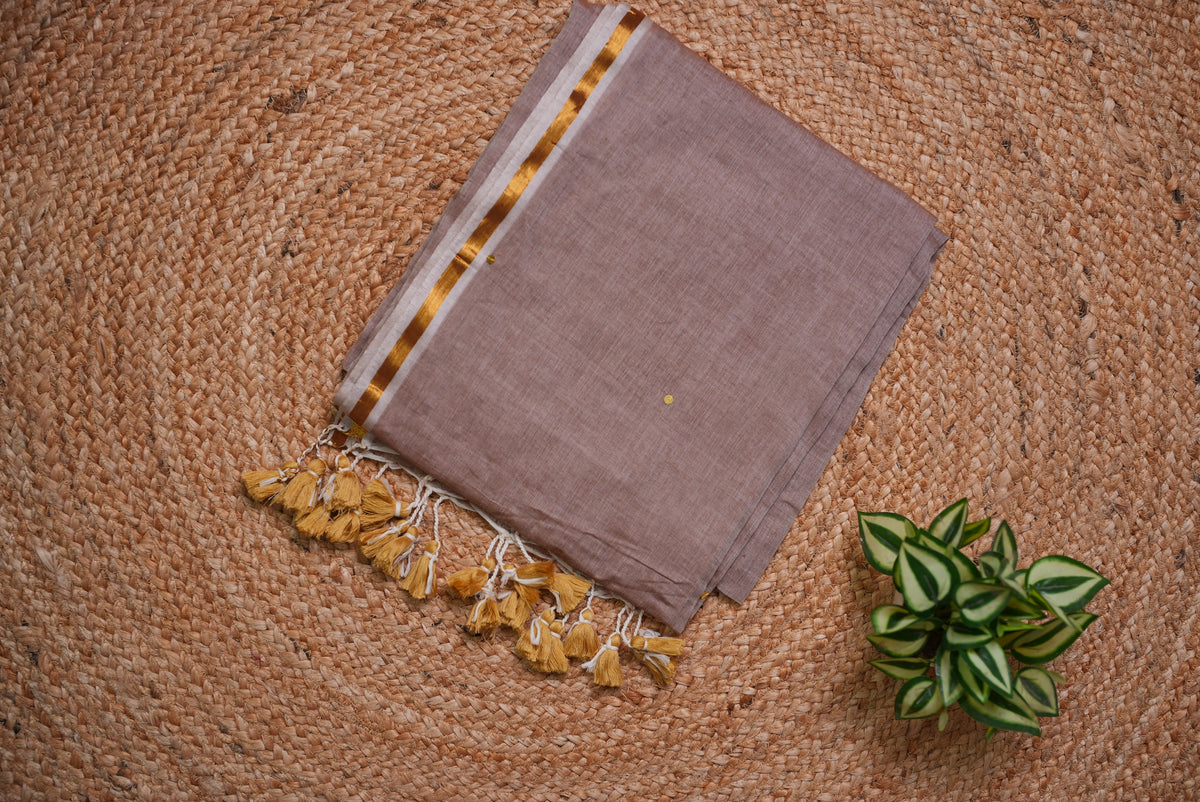Malcotton sequence saree without blouse piece