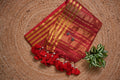 Malcotton tissue saree with running blouse piece