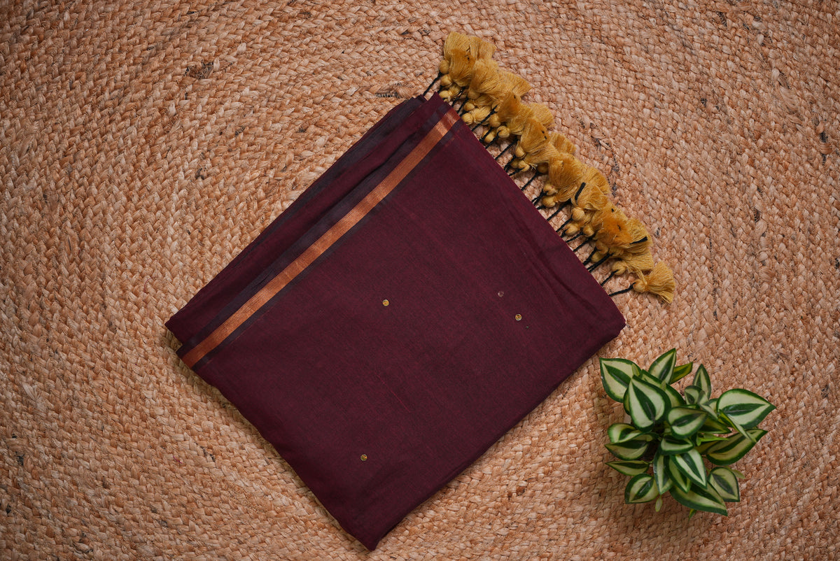 Malcotton sequence saree without blouse piece