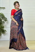 MODAL AJRAK ZARDOSI HANDWORK SAREE
